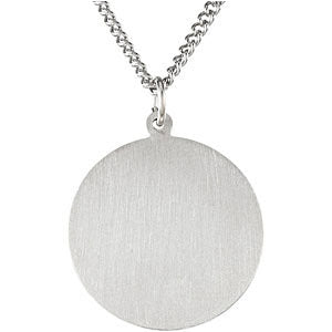 Sterling Silver 18mm St. Christopher Medal