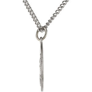 Sterling Silver 11.75mm St. Christopher Medal