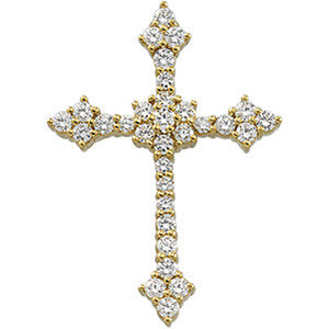 14k Yellow Gold Cross Pendant
