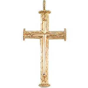 14k Yellow Gold Cross Pendant